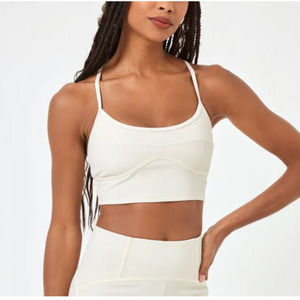 L*Space Active White Revel Top NWOT Size XL
